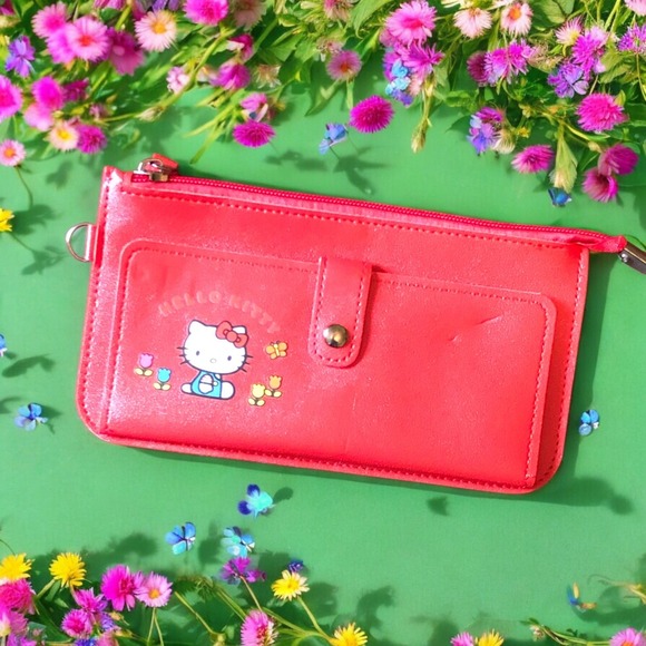 Wallet‎ Hello Kitty Leather Zip - Picture 1 of 4